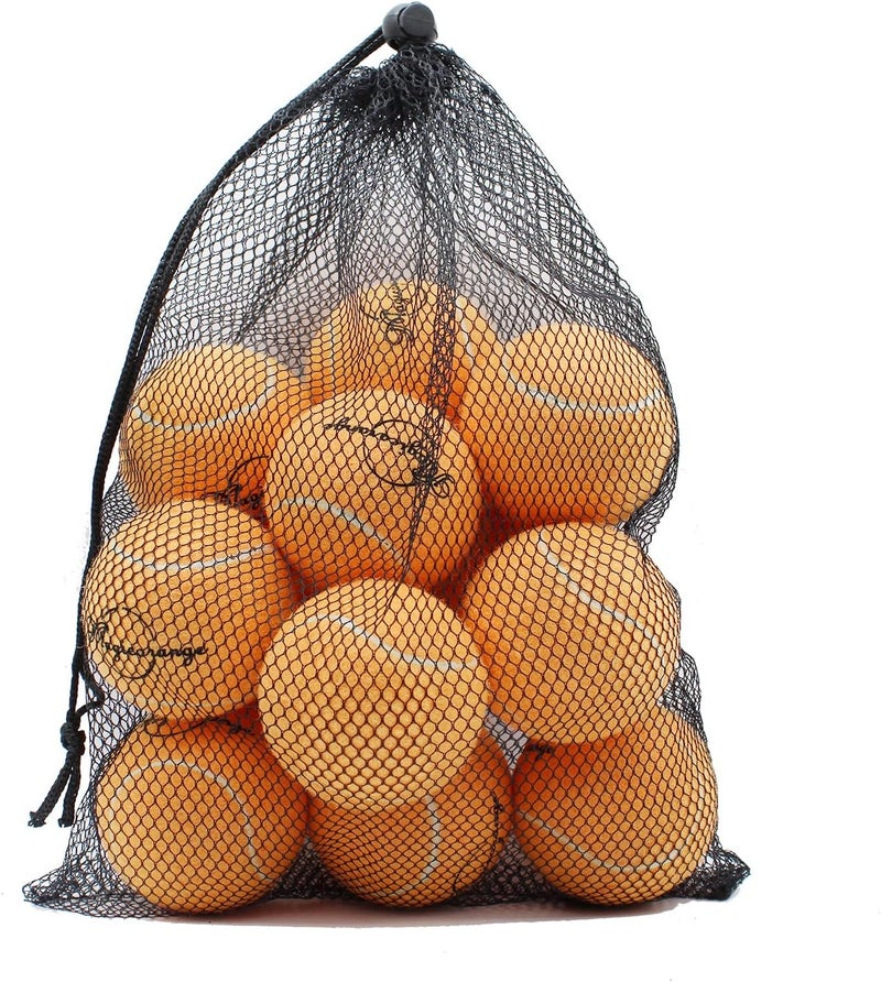 Magicorange Tennis Balls, 12 Pack Advanced Training Tennis Balls Practice Balls, Come with Mesh Bag for Easy Transport, Good for Beginner Training Ball - Image 2
